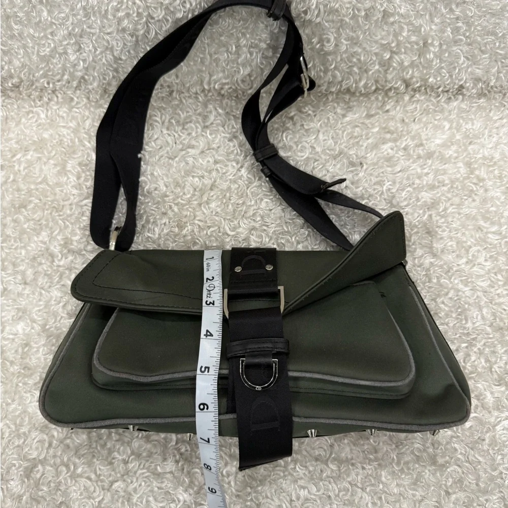 Christian Dior Stylish Embellished Satin Pochette Handle Bag